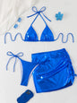 European And American Bikini Suit Sexy Slim Fit Shiny Surface Hot Girl Nightclub