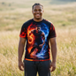 Basketball Flame Player Tee — Fire & Ice All-Over Print
