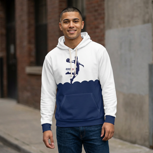 Basketball Dunk Pullover Hoodie – Silhouette Sports Graphic