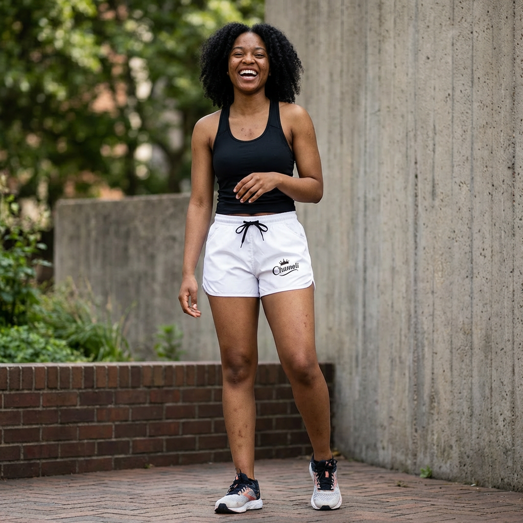 Women's Casual Shorts with 'Chameli' Crown Logo - Comfortable Lounge & Sleepwear