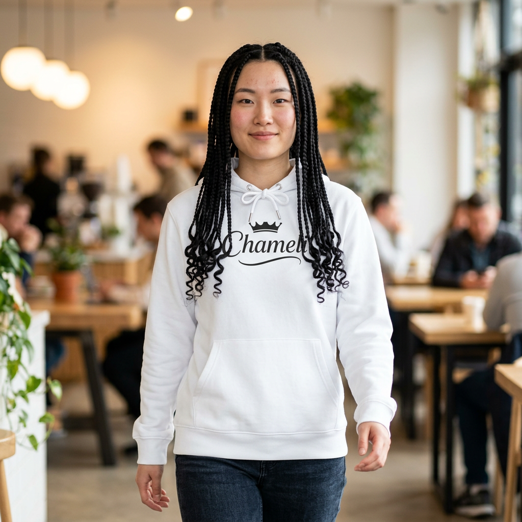 Charmeli Crown Hoodie — Elegant Script Logo Pullover