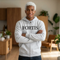 Fortis Zip Hoodie — Classic Minimalist Text Zip-Up Hoodie