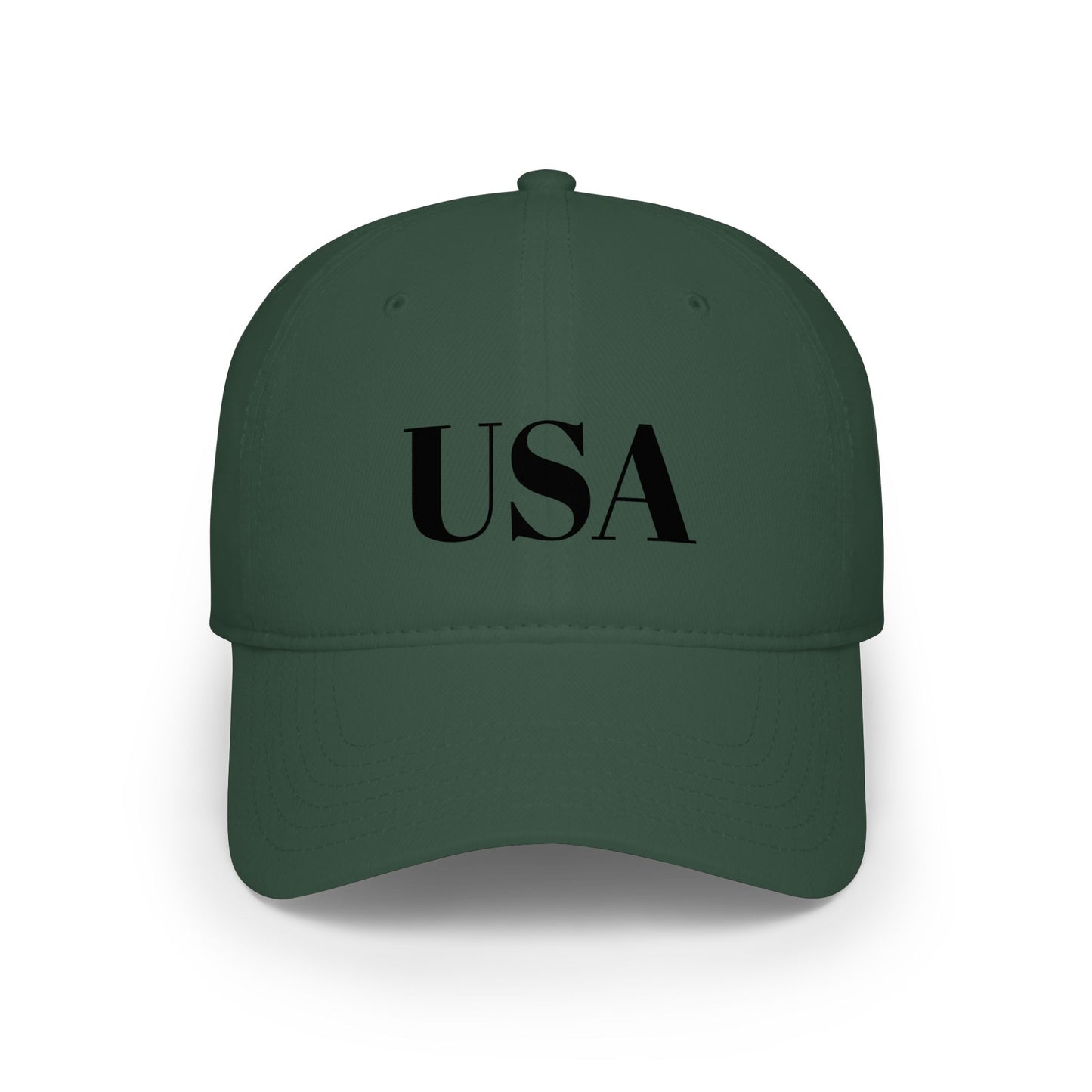 USA Low Profile Baseball Cap — Patriotic Red Hat for 4th of July & Everyday Wear