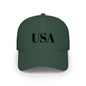USA Low Profile Baseball Cap — Patriotic Red Hat for 4th of July & Everyday Wear