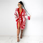 Printed Loose Robe Bathrobe Cardigan Housewear,Robe Décontractée Imprimée Style Kimono – Cardigan Loungewear Chic pour Femme