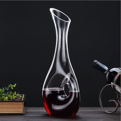 Wine Decanter Lead-Free Crystal Glass Wine Decanter Home Bars Champagne Pourer Snail Shaped Decanter Brandy Bottle Container