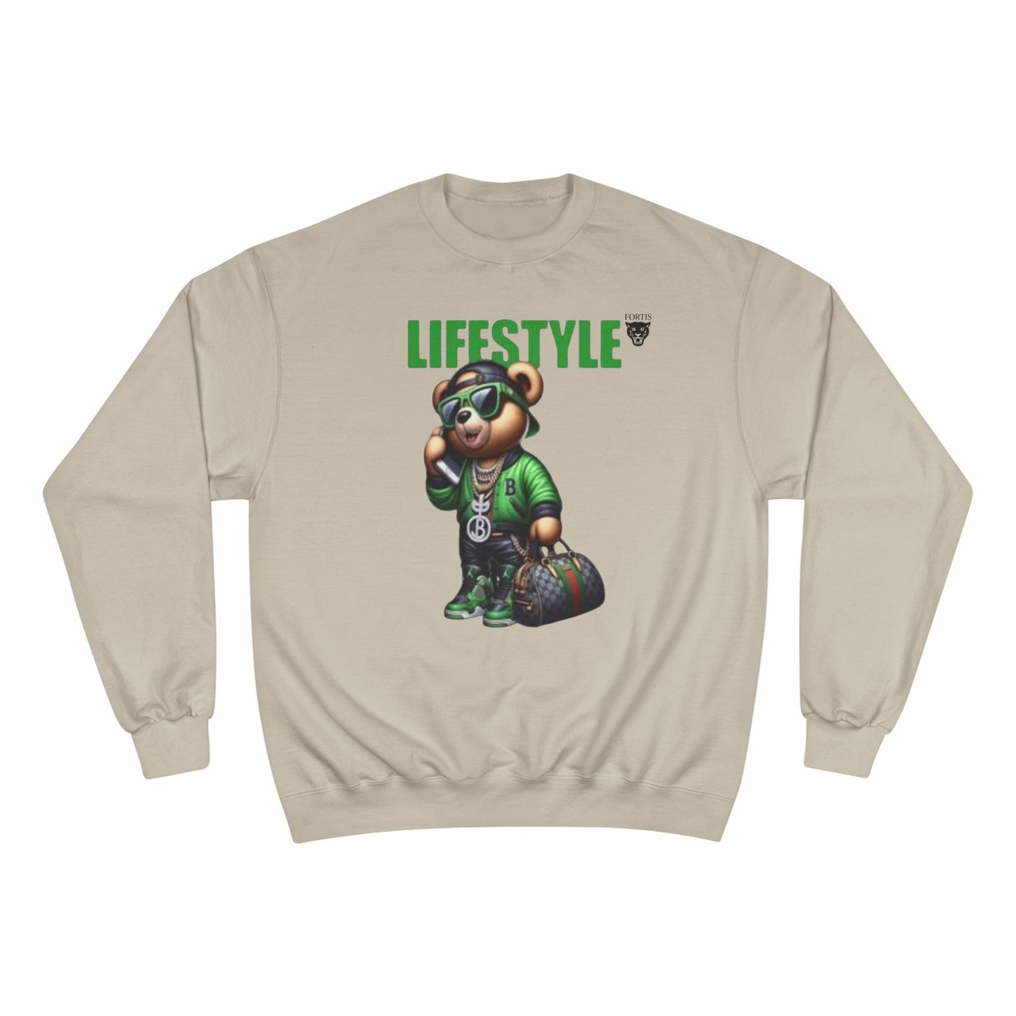 Lifestyle Bear Sweatshirt — Urban Streetwear Champion Crewneck