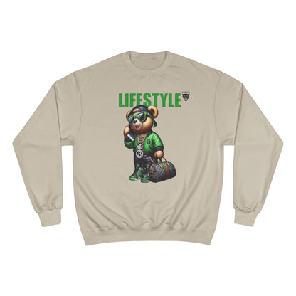 Lifestyle Bear Sweatshirt — Urban Streetwear Champion Crewneck