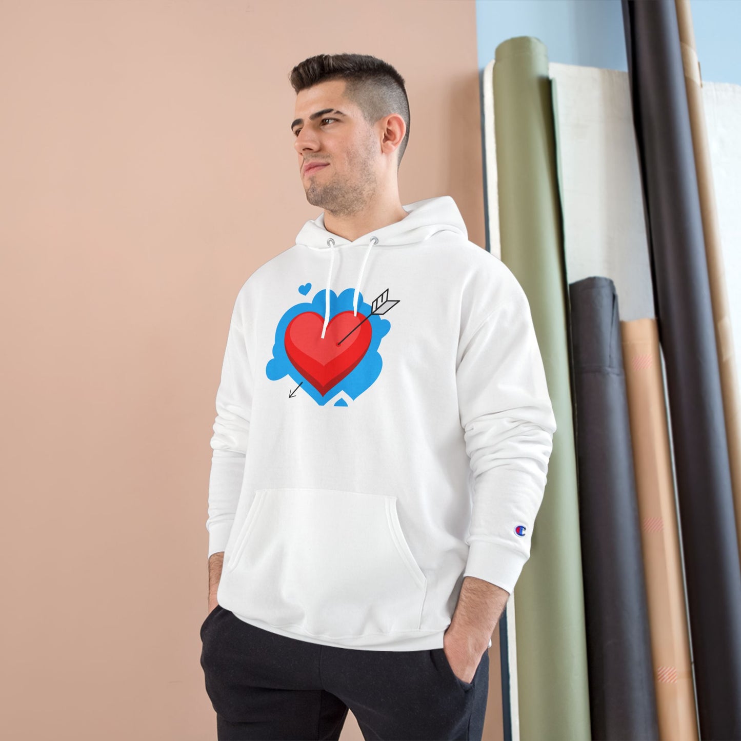 Heart Arrow Hoodie — Cute Valentine Champion Pullover