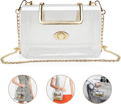 Clear Purse for Women, Clear Bag for Stadium Events, Transparent Stadium Purse