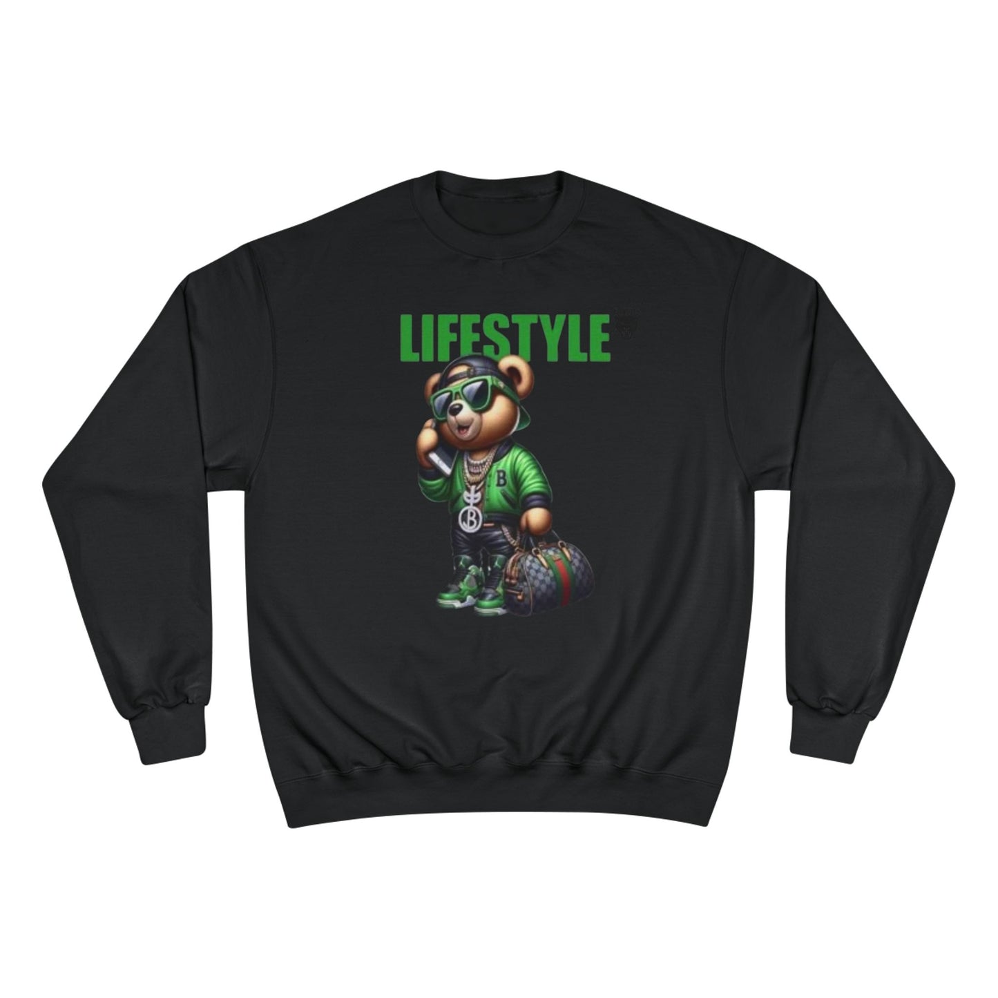 Lifestyle Bear Sweatshirt — Urban Streetwear Champion Crewneck