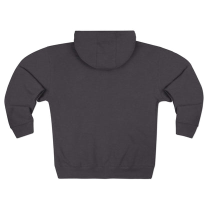 Fortis Zip Hoodie — Classic Minimalist Text Zip-Up Hoodie