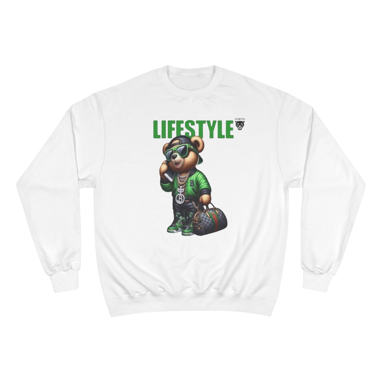 Lifestyle Bear Sweatshirt — Urban Streetwear Champion Crewneck