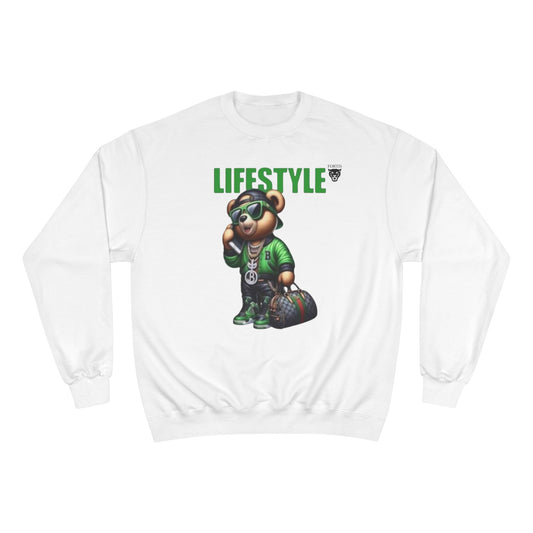 Lifestyle Bear Sweatshirt — Urban Streetwear Champion Crewneck
