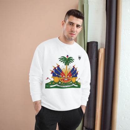 Haiti Coat of Arms Sweatshirt — Haitian Flag Crest Crewneck