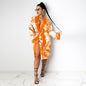 Printed Loose Robe Bathrobe Cardigan Housewear,Robe Décontractée Imprimée Style Kimono – Cardigan Loungewear Chic pour Femme