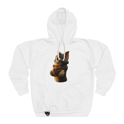 Cozy Animal Hug Unisex Pullover Hoodie, Cute Sweatshirt, Gift for Animal Lovers, Casual Wear, Warm Layer, Unique Gifts