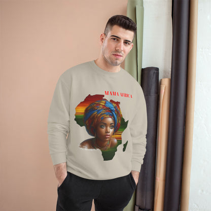 Mama Africa Sweatshirt — Afrocentric Map Portrait Crewneck