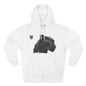 Black Panther Profile Hoodie — Minimalist Feline Graphic Pullover