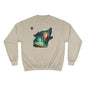 Wolf Silhouette Sweatshirt - Forest Night Nature Scene Crewneck