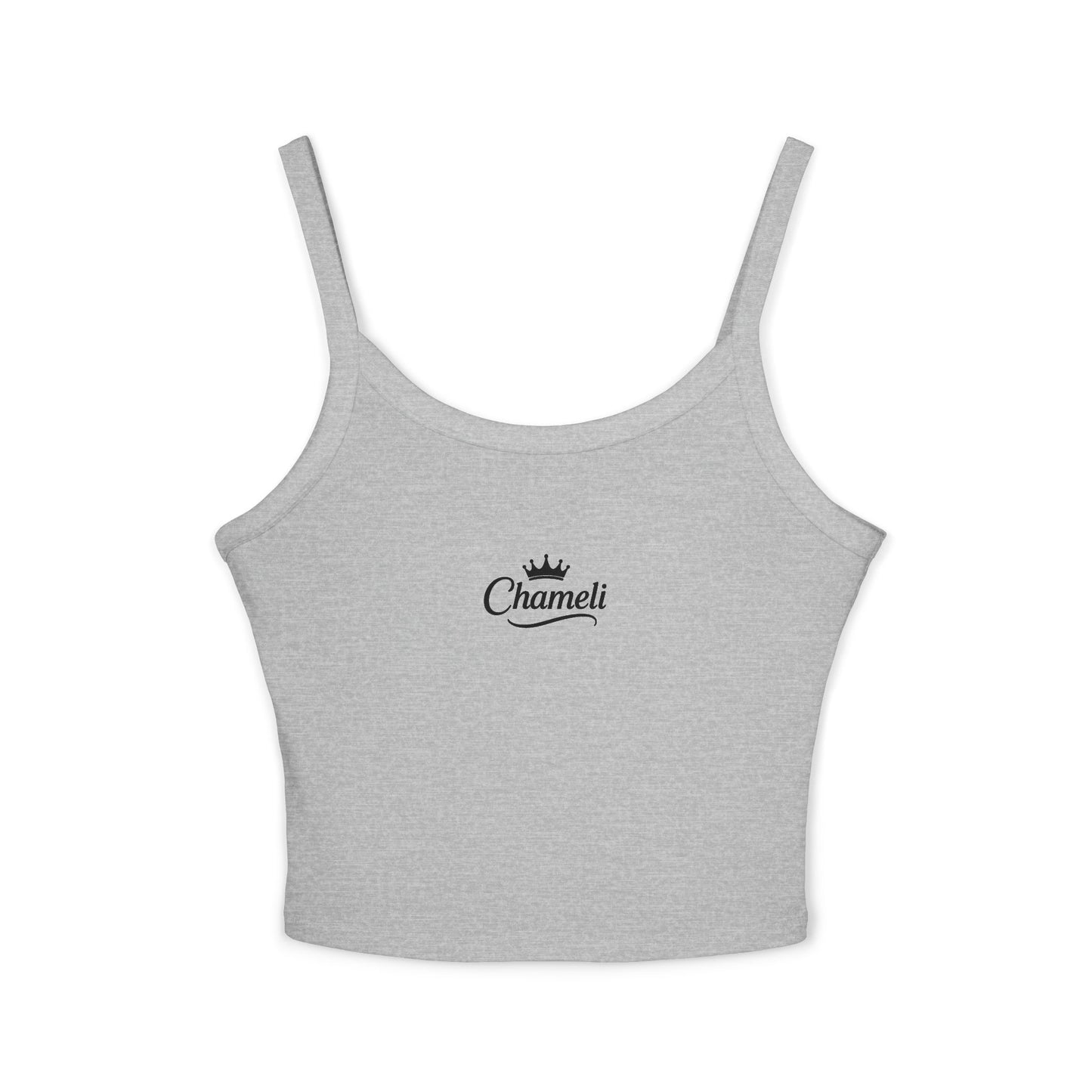 Chamel Crown Logo Spaghetti Strap Tank