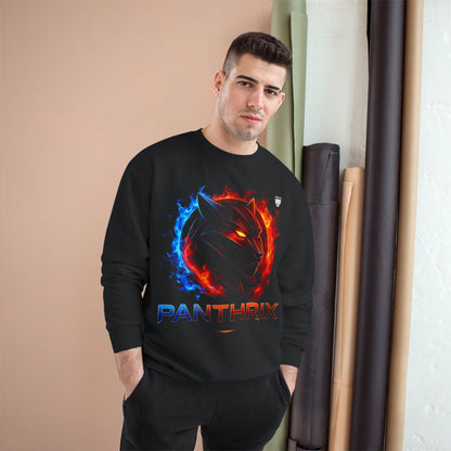 Panthrix Flame & Ice Logo Sweatshirt — Gamer Crewneck