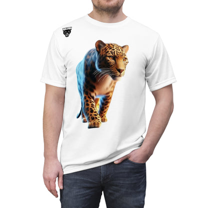 Vibrant Leopard Print Unisex Cut & Sew Tee