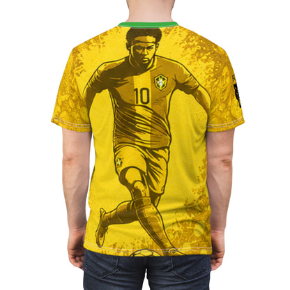 Brazil CBF Soccer T‑Shirt with Christ the Redeemer Graphic