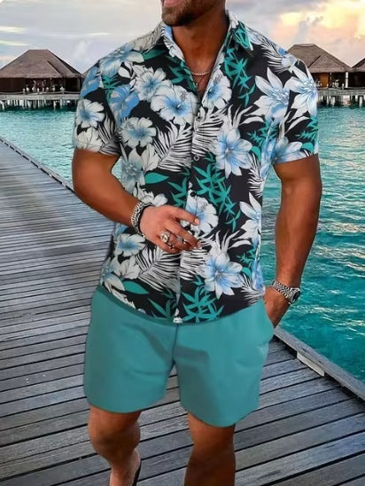 European And American Summer Menswear Shirt Casual Loose