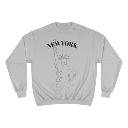 New York Statue of Liberty Sweatshirt — Minimal Line Art Crewneck