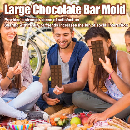 Large Chocolate Bar Mold Deep Dubai, Thick Chocolate Bar Molds Silicone for Fill