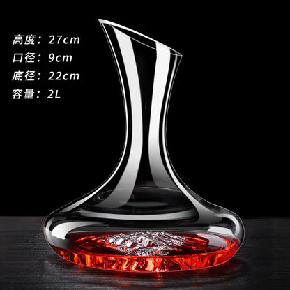 Wine Decanter Lead-Free Crystal Glass Wine Decanter Home Bars Champagne Pourer Snail Shaped Decanter Brandy Bottle Container