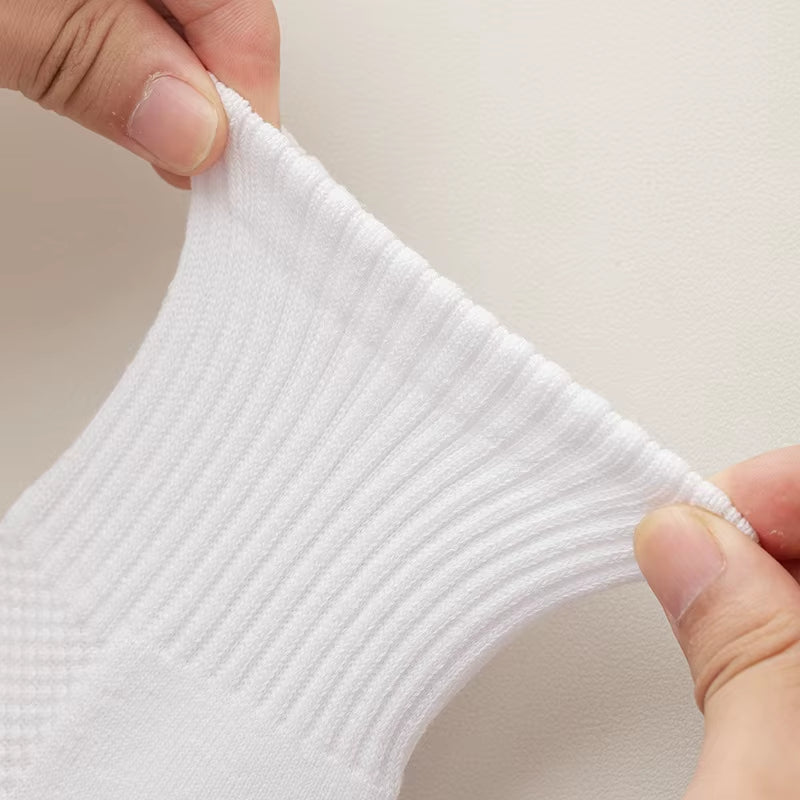 1Pairs Socks Men'S Cotton Deodorant Winter Towel Bottom with Velvet Mid-Tube White Stockings Thickened Sports Basketball Socks