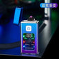Stylish USB Rechargeable Electric Lighter Cool Windproof Dual ARC Plasma Lighters for Men Outdoor Camping Gadgets Fire Starter