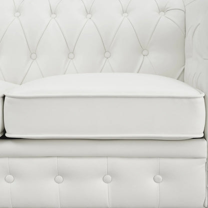 Emery 3 Seater & Loveseat Combo-Color:White