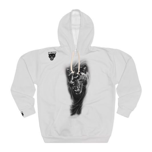Black Panther Airbrush Hoodie – Fierce Abstract Cat Graphic Pullover