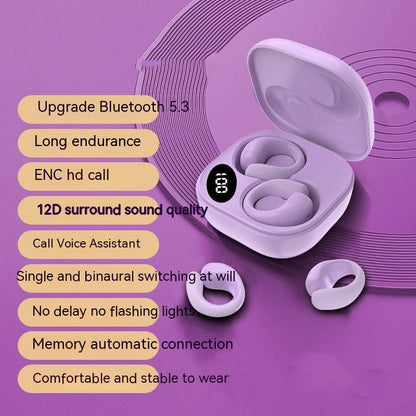 Wireless Clip-On LED Audio Earbuds
