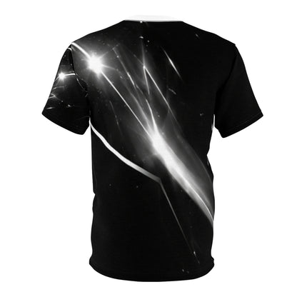 Galaxy Streaks Cut & Sew Tee — Black Nebula All-Over Print