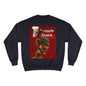 Sweatshirt — Retro Cartoon Mouse "T' moute desann" Graphic Crewneck