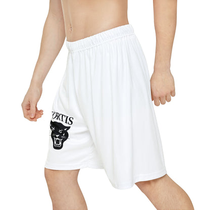 Fortis Panther Athletic Shorts — Men’s White Sports Shorts