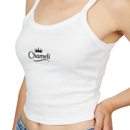 Chamel Crown Logo Spaghetti Strap Tank