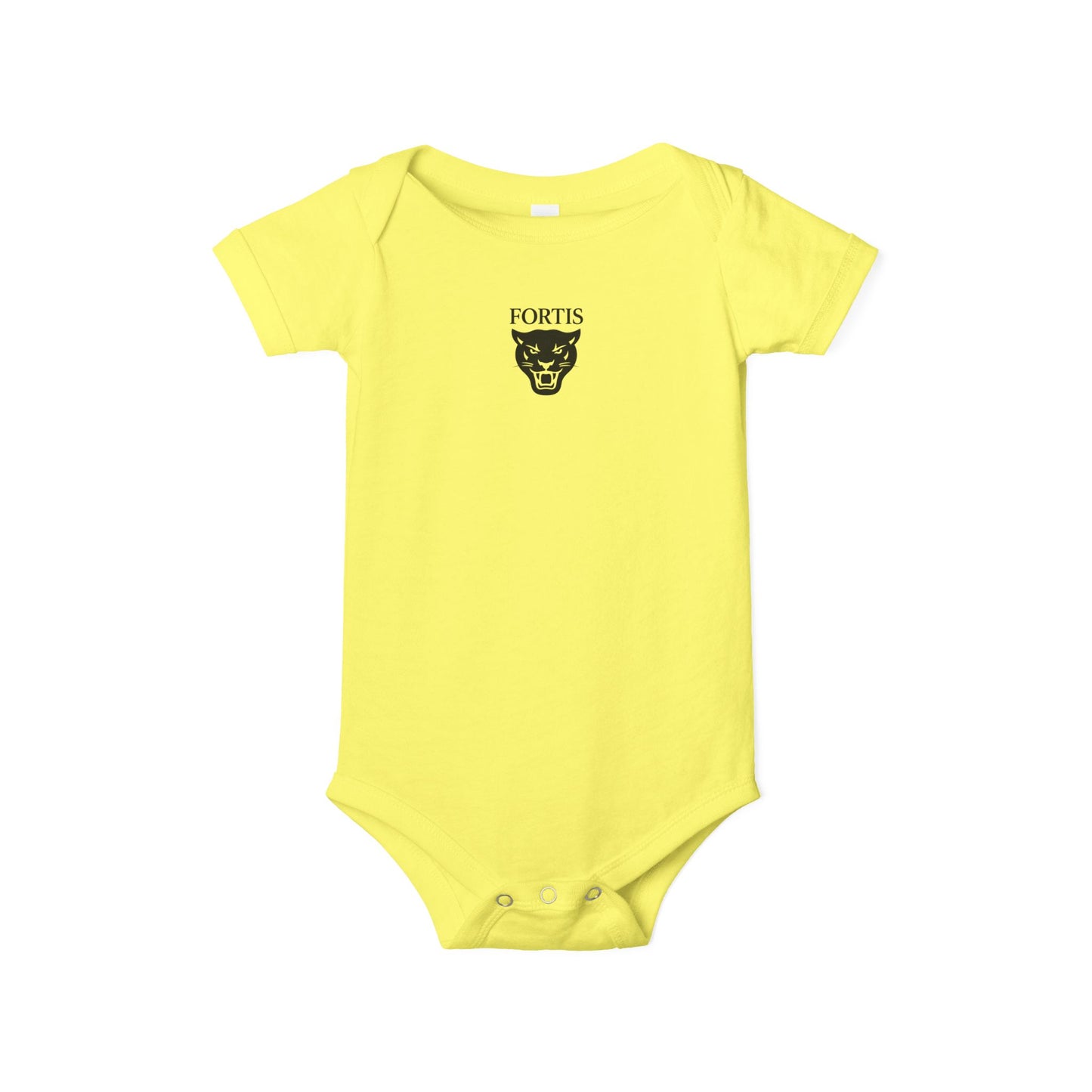 Fortis Panther Infant One-Piece Bodysuit – Cute Minimal Baby Onesie