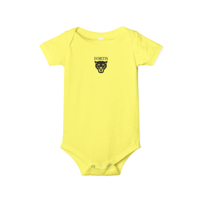 Fortis Panther Infant One-Piece Bodysuit – Cute Minimal Baby Onesie