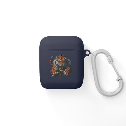 Tiger Themed AirPods Case Cover, Perfect Gift for Animal Lovers, Unique AirPods Accessory, Trendy Tech Gadgets, Birthday and Holiday Present