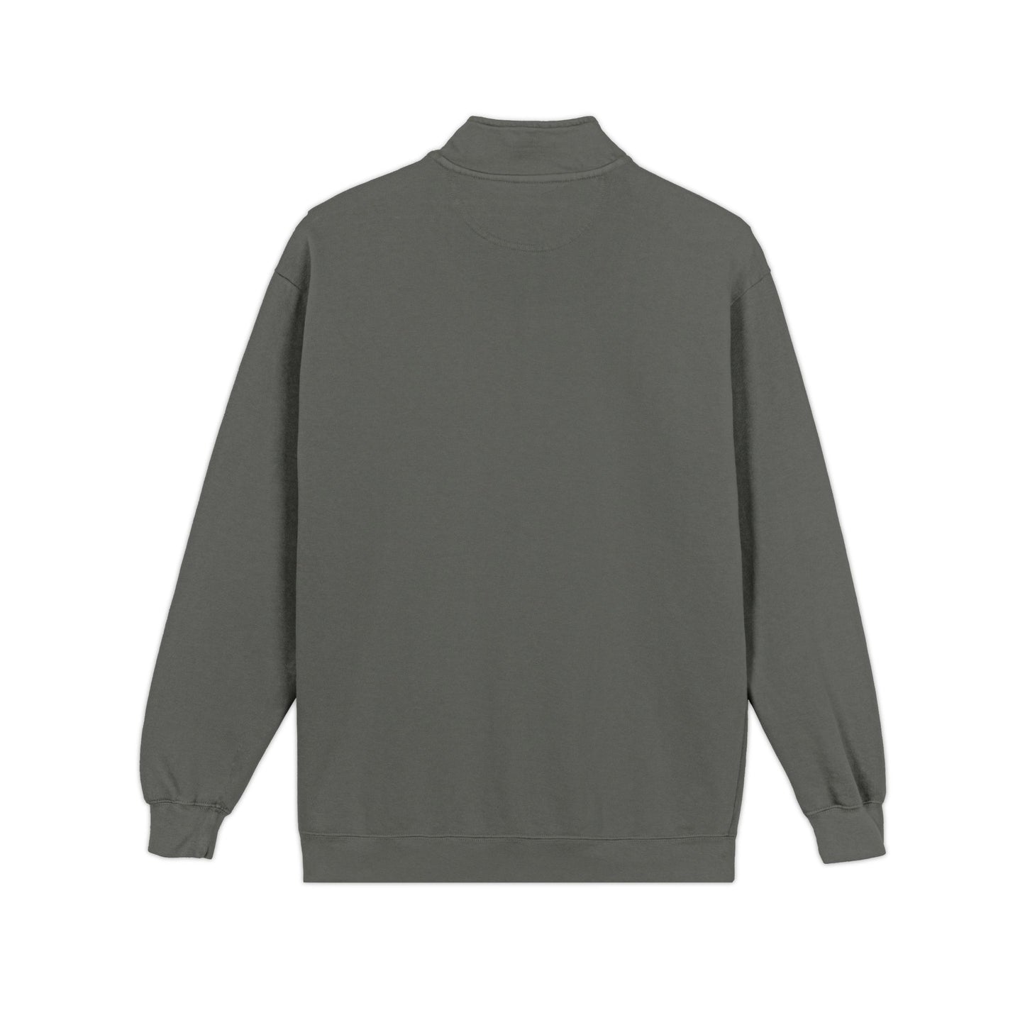Quarter-Zip Sweatshirt with Small Chest Crest — Casual Pullover for Everyday Wear