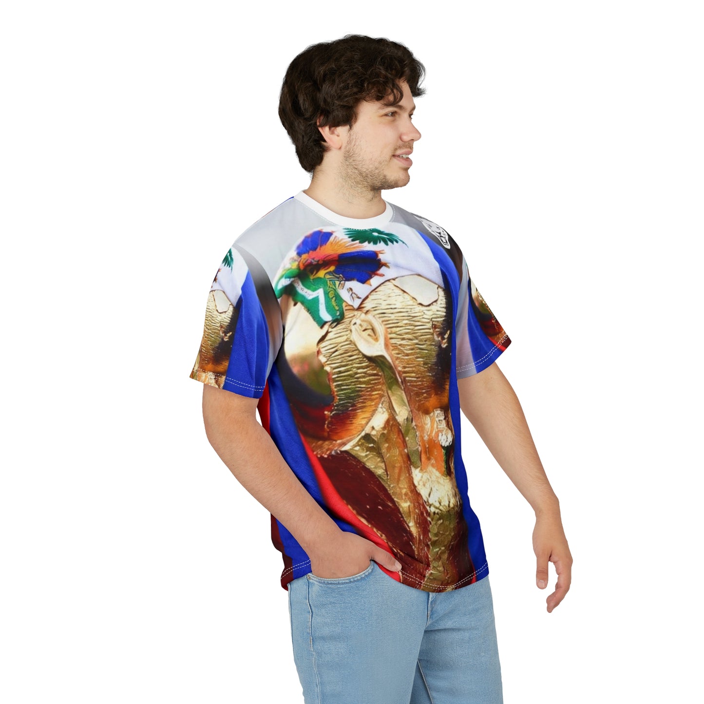 World Cup Trophy All-Over Print Tee — Soccer Champion Fan Shirt