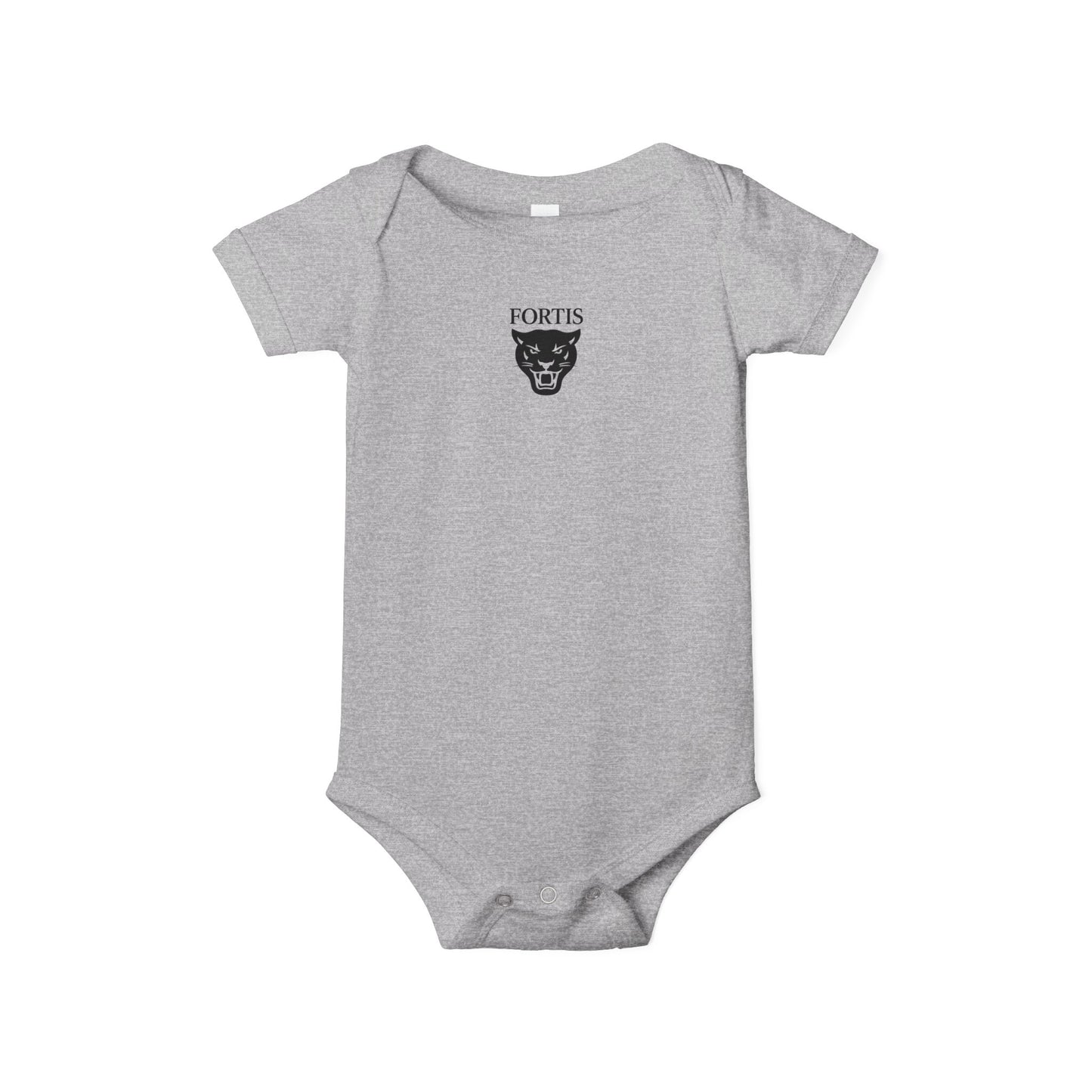 Fortis Panther Infant One-Piece Bodysuit – Cute Minimal Baby Onesie