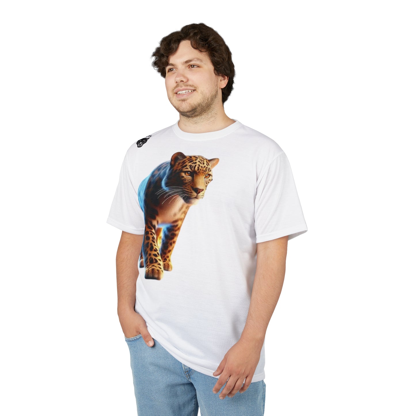 Vibrant Leopard Print Unisex Cut & Sew Tee