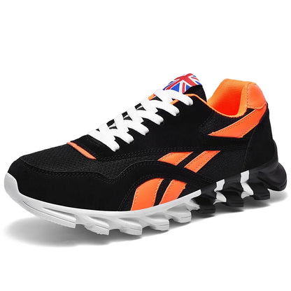 Men'S and Women'S Fashion Blade Breathable Knitted Casual Shoes Sports Running Shoes anti Slip Tennis Shoes 2024 New Edition