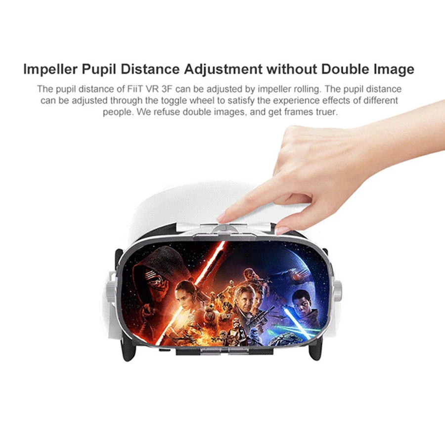 Virtual Reality 3D VR Glasses Headset Phone Viar Device Helmet Lenses Goggles Smart Smartphone Headphone Mobile Game Cell Viewer